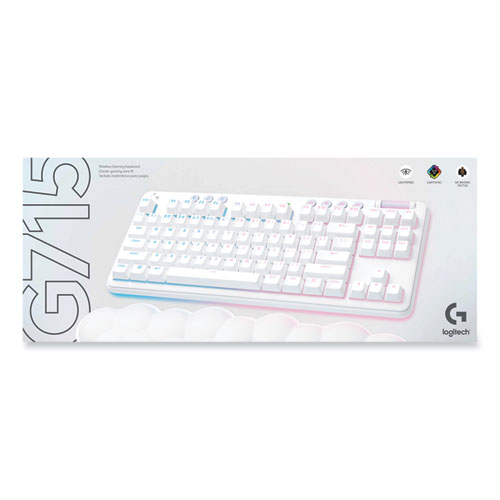 Picture of G715 Wireless Gaming Keyboard, 87 Keys, White