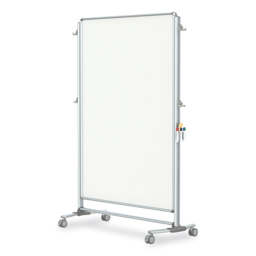 Picture of Nexus Partition Whiteboard, 36" x 48", White Surface, Satin Aluminum Frame