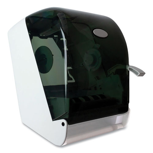 Picture of Lever Action Roll Towel Dispenser, 11.25 x 9.5 x 14.38, Transparent