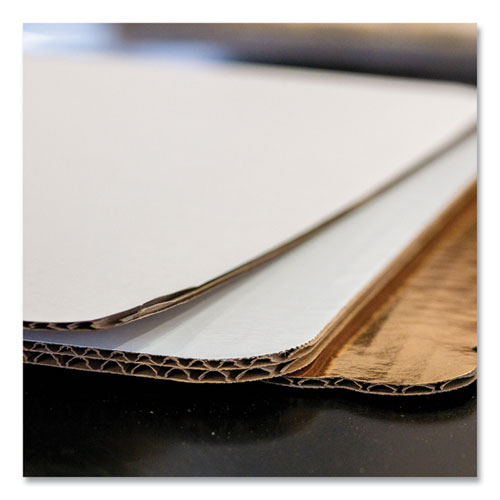 Picture of Bakery Bright White Cake Pad, Single Wall Pad, 1/4 Sheet, 10 x 14, White, Paper, 100/Bundle