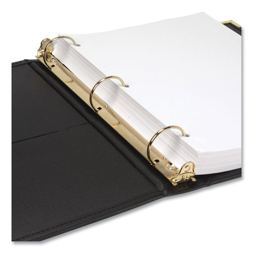 Picture of Classic Collection Ring Binder, 3 Rings, 1.5" Capacity, 11 x 8.5, Black