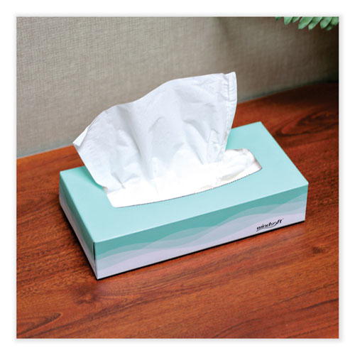 Picture of Facial Tissue, 2 Ply, White, Flat Pop-Up Box, 100 Sheets/Box, 30 Boxes/Carton