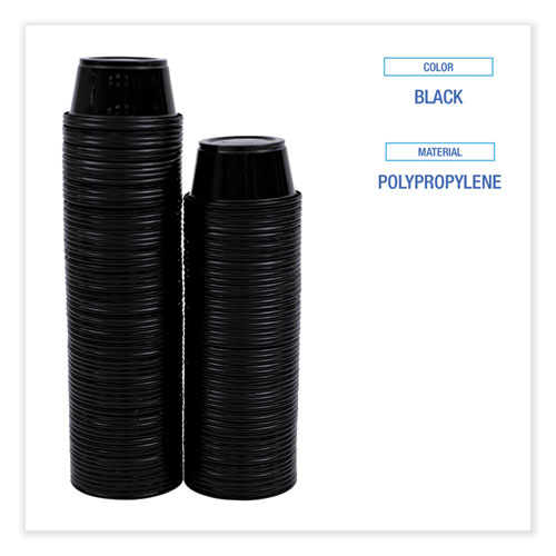 Picture of Souffle/Portion Cups, 2 oz, Black, 125/Sleeve, 20 Sleeves/Carton