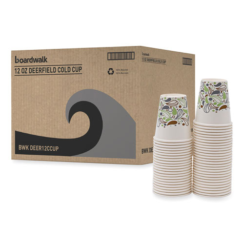 Deerfield+Printed+Paper+Cold+Cups%2C+12+oz%2C+50%2FSleeve%2C+20+Sleeves%2FCarton