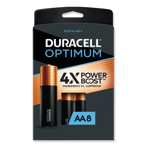 Picture of Optimum Alkaline AA Batteries, 8/Pack