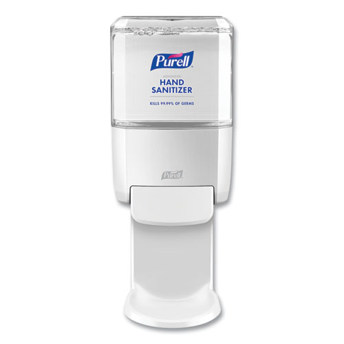 Picture of Push-Style Hand Sanitizer Dispenser, 1,200 mL, 5.25 x 8.56 x 12.13, White