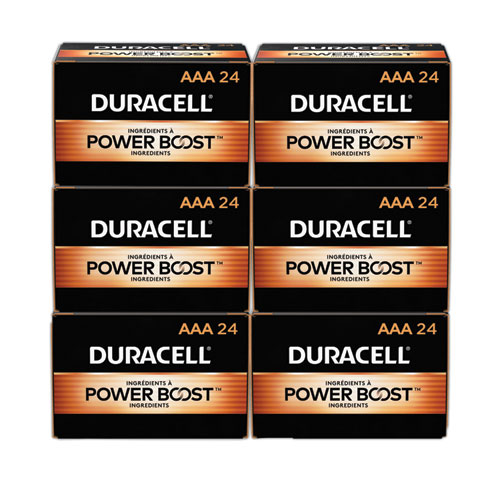 Picture of Power Boost CopperTop Alkaline AAA Batteries, 144/Carton