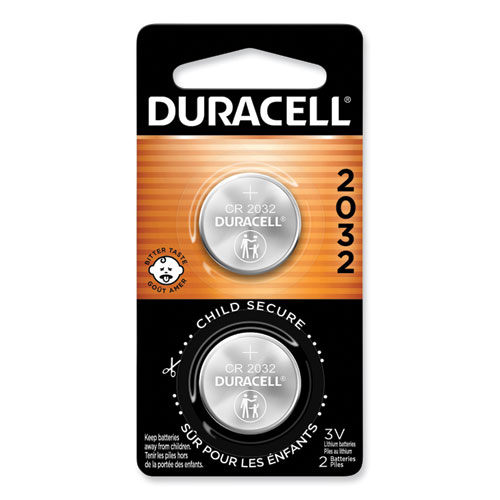 Picture of Lithium Coin Batteries With Bitterant, 2032, 2/Pack