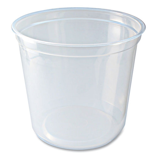 Picture of Microwavable Deli Containers, 24 oz, 4.6 Diameter x 4.1 h, Clear, Plastic, 500/Carton