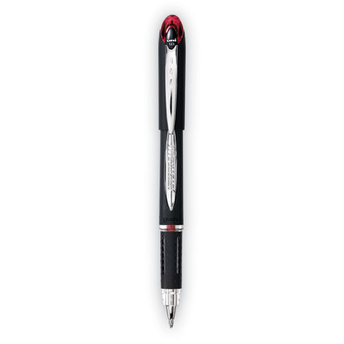 Picture of Jetstream Hybrid Gel Pen, Stick, Bold 1 mm, Red Ink, Black/Silver/Red Barrel