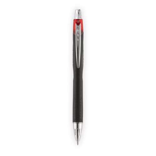 Picture of Jetstream Retractable Hybrid Gel Pen, Bold 1 mm, Red Ink, Black/Silver/Red Barrel