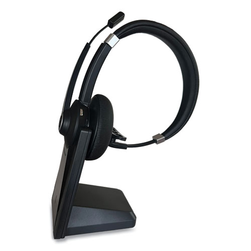 Picture of IVR70002 Monaural Over The Head Bluetooth Headset, Black/Silver