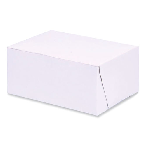 Picture of Bakery Boxes, Standard, 6 x 4.45 x 2.75, White, Paper, 250/Carton