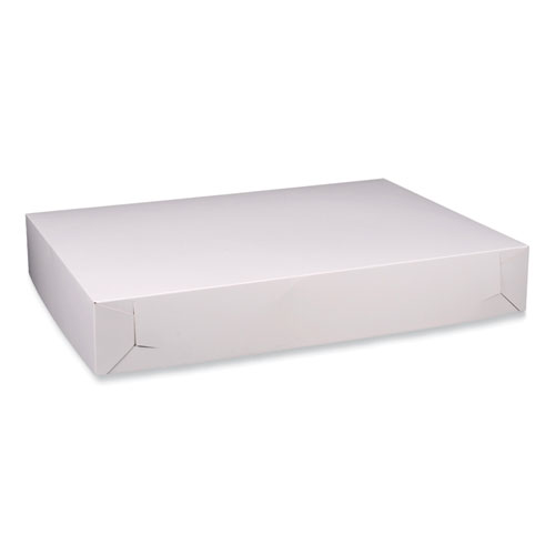 Picture of Bakery Boxes, Standard, 26 x 18.5 x 4, White, Paper, 50/Carton