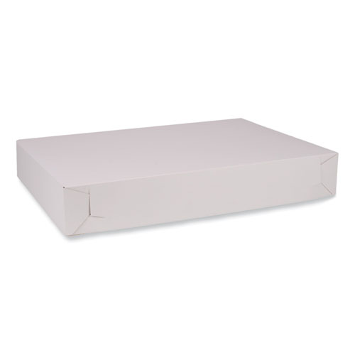 Picture of Bakery Boxes, Standard, 26 x 18.5 x 4, White, Paper, 50/Carton