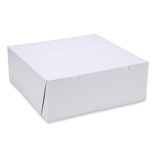 Picture of Bakery Boxes, Standard, 16 x 16 x 6, White, Paper, 50/Carton