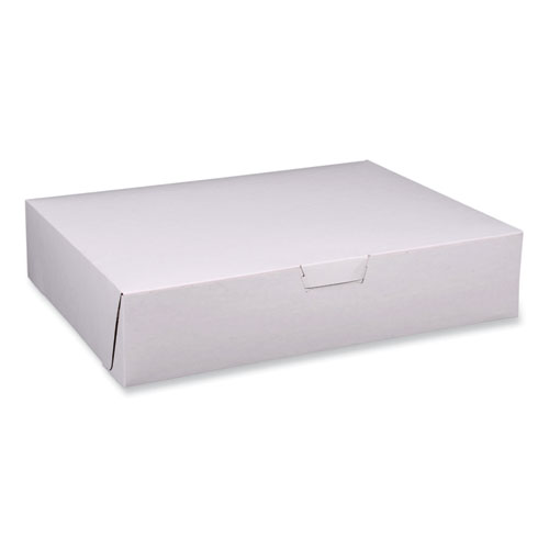 Picture of Bakery Boxes, Standard, 19 x 14 x 4, White, Paper, 50/Carton