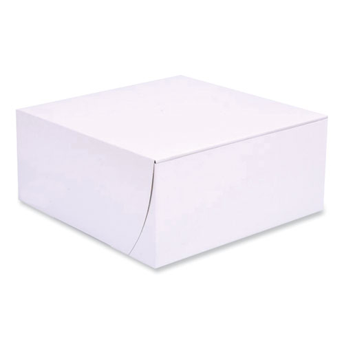 Picture of Bakery Boxes, Standard, 9 x 9 x 4, White, Paper, 200/Carton