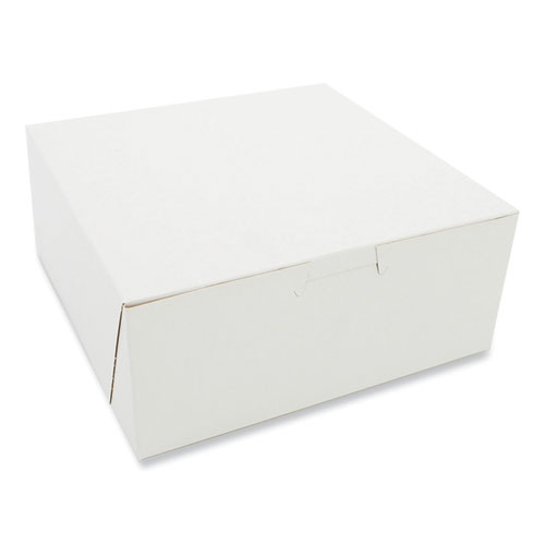 Picture of Bakery Boxes, Standard, 7 x 7 x 3, White, Paper, 250/Carton