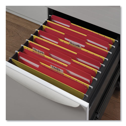 Picture of Deluxe Reinforced Top Tab Fastener Folders, 0.75" Expansion, 2 Fasteners, Letter Size, Red Exterior, 50/Box