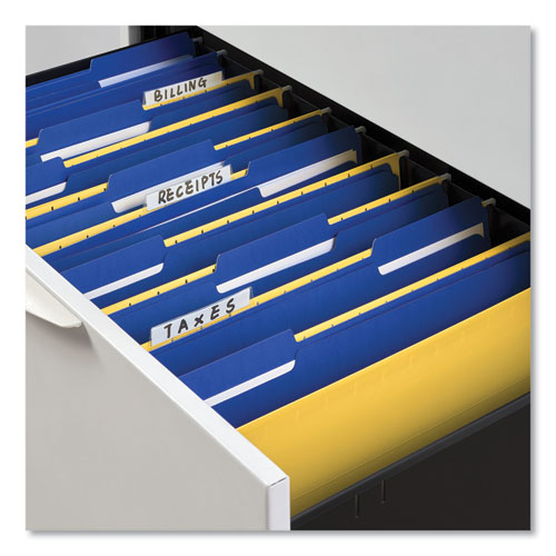 Picture of Deluxe Reinforced Top Tab Fastener Folders, 0.75" Expansion, 2 Fasteners, Legal Size, Blue Exterior, 50/Box