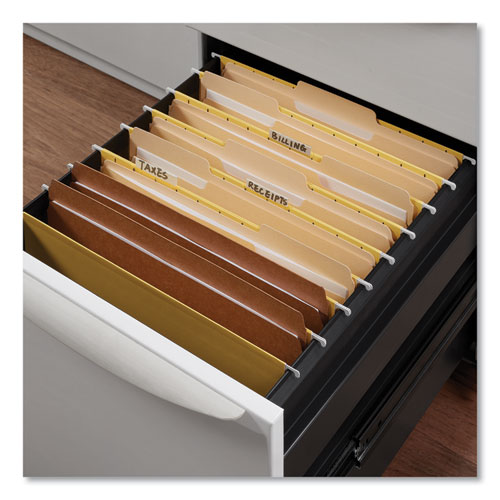 Picture of Reinforced Kraft Top Tab File Folders, Straight Tabs, Letter Size, 0.75" Expansion, Brown, 100/Box