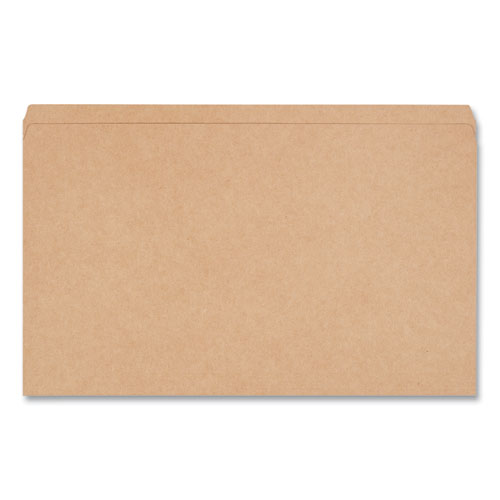 Picture of Reinforced Kraft Top Tab File Folders, Straight Tabs, Legal Size, 0.75" Expansion, Brown, 100/Box