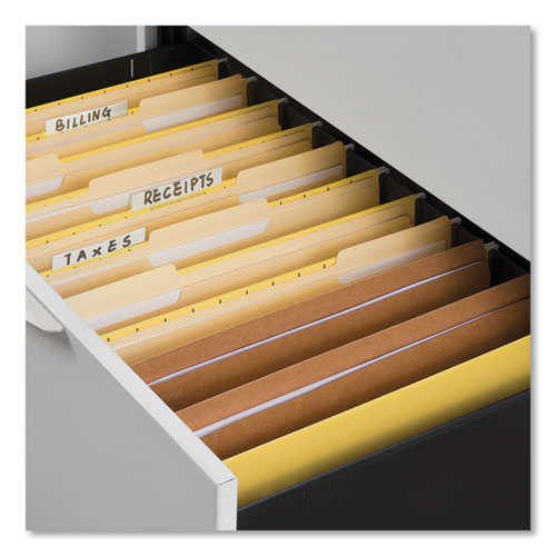 Picture of Reinforced Kraft Top Tab File Folders, Straight Tabs, Legal Size, 0.75" Expansion, Brown, 100/Box