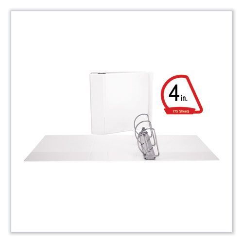 Picture of Slant D-Ring View Binder, 3 Rings, 4" Capacity, 11 x 8.5, White