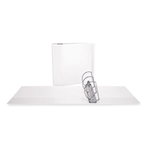 Picture of Slant D-Ring View Binder, 3 Rings, 4" Capacity, 11 x 8.5, White