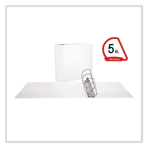 Picture of Slant D-Ring View Binder, 3 Rings, 5" Capacity, 11 x 8.5, White