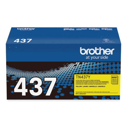 Picture of TN437Y Ultra High-Yield Toner, 8,000 Page-Yield, Yellow
