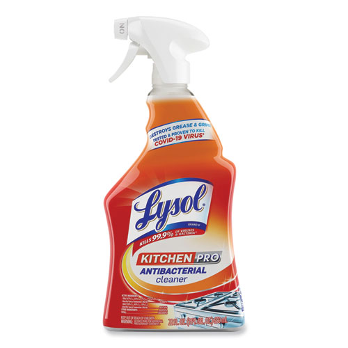 Picture of Kitchen Pro Antibacterial Cleaner, Citrus Scent, 22 oz Spray Bottle, 9/Carton