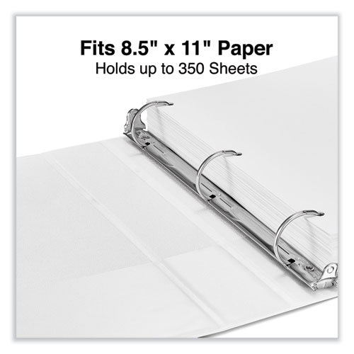 Picture of Slant D-Ring View Binder, 3 Rings, 1.5" Capacity, 11 x 8.5, White