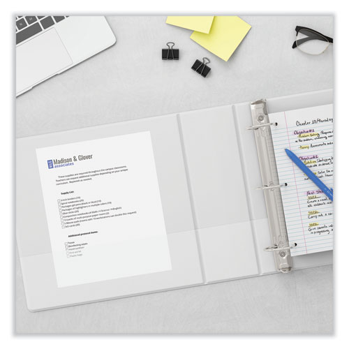 Picture of Slant D-Ring View Binder, 3 Rings, 1.5" Capacity, 11 x 8.5, White