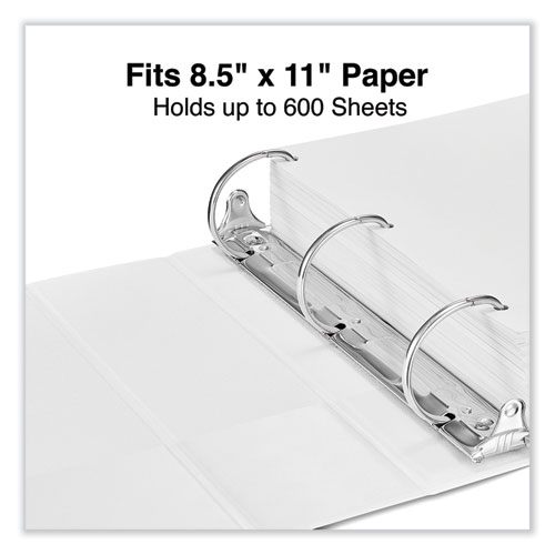 Picture of Slant D-Ring View Binder, 3 Rings, 3" Capacity, 11 x 8.5, White