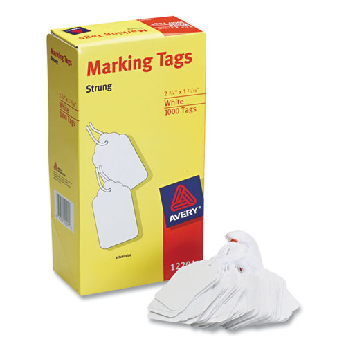 Picture of Medium-Weight White Marking Tags, 2.75 x 1.69, 1,000/Box