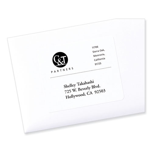 Picture of Labels, Laser Printers, 3.33 x 4, White, 6/Sheet, 100 Sheets/Box