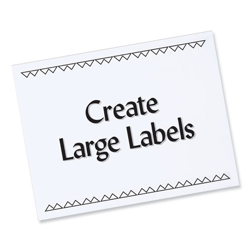 Picture of Labels, Laser Printers, 8.5 x 11, White, 100/Box