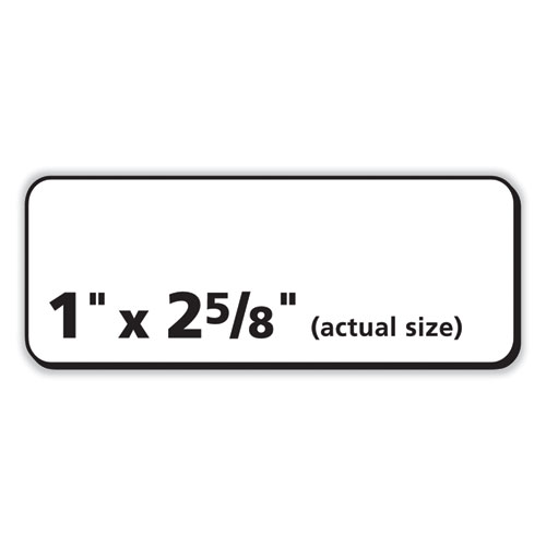 Picture of Labels, Laser Printers, 1 x 2.63, White, 30/Sheet, 250 Sheets/Box