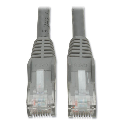 CAT6+Gigabit+Snagless+Molded+Patch+Cable%2C+7+ft%2C+Gray