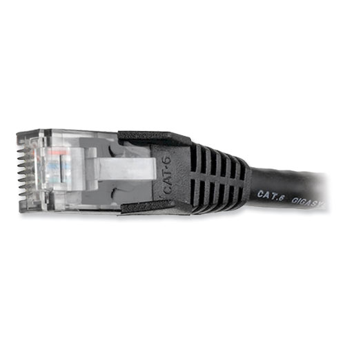 Picture of CAT6 Gigabit Snagless Molded Patch Cable, 7 ft, Black