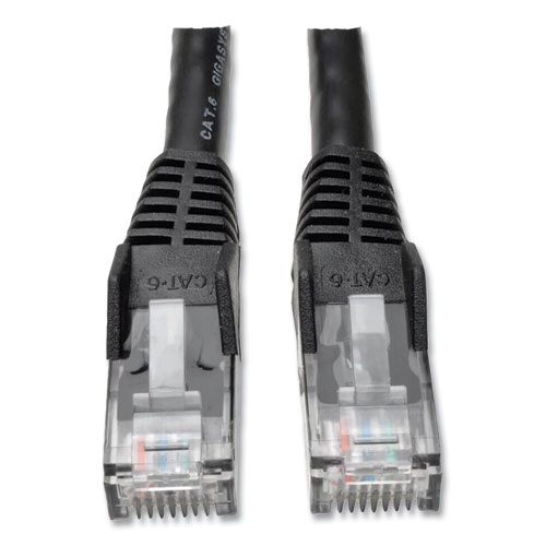 Picture of CAT6 Gigabit Snagless Molded Patch Cable, 25 ft, Black