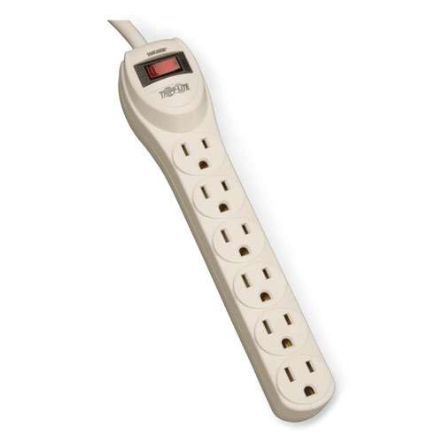 Picture of Waber-by-Tripp Lite Industrial Power Strip, 6 Outlets, 4 ft Cord, Gray
