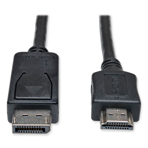 Picture of DisplayPort to HDMI Adapter Cable, 3 ft, Black