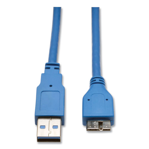 Picture of USB 3.0 SuperSpeed Device Cable, 3 ft, Blue