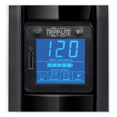 Picture of OmniSmart LCD Line-Interactive UPS Tower, 8 Outlets, 900 VA, 870 J