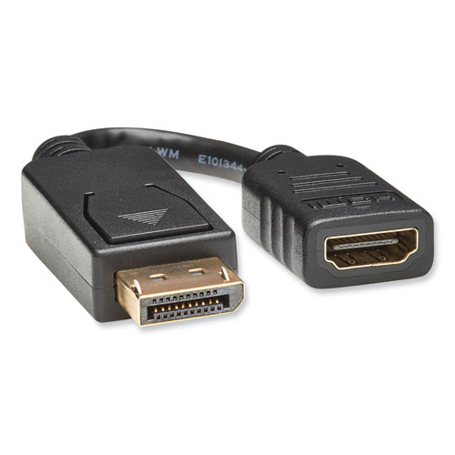 Picture of DisplayPort to HDMI Adapter Cable, 6", Black