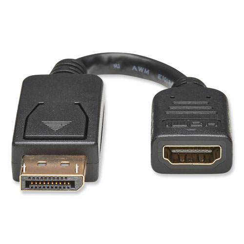 Picture of DisplayPort to HDMI Adapter Cable, 6", Black