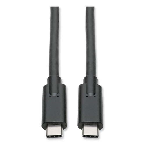 Picture of USB 3.1 Gen 1 (5 Gbps) Cable, USB Type-C (USB-C) to USB Type-C (M/M), 5 A, 6 ft, Black